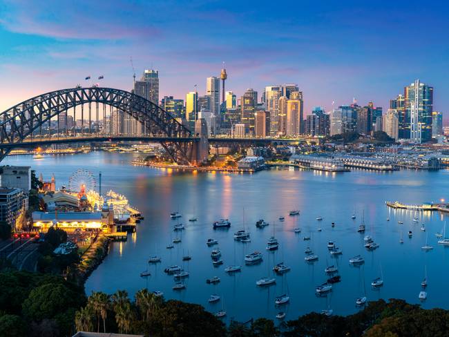 Vista de la ciudad de Sidney, en Australia (Foto vía Getty Images)