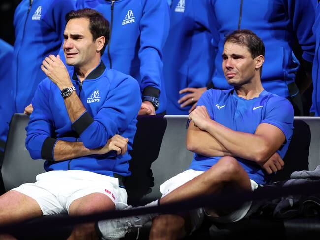 Roger Federer y Rafael Nadal.