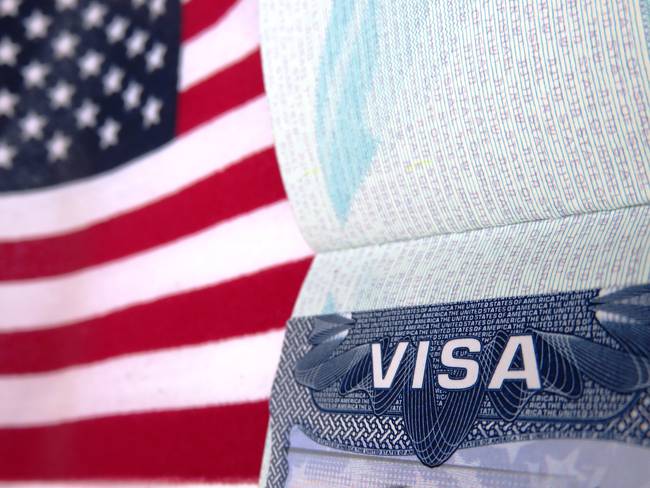 Visa estadounidense (Vía Getty Images)