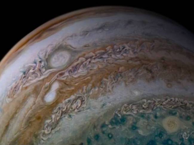 Impresionantes imágenes de Júpiter que logró captar la Nasa