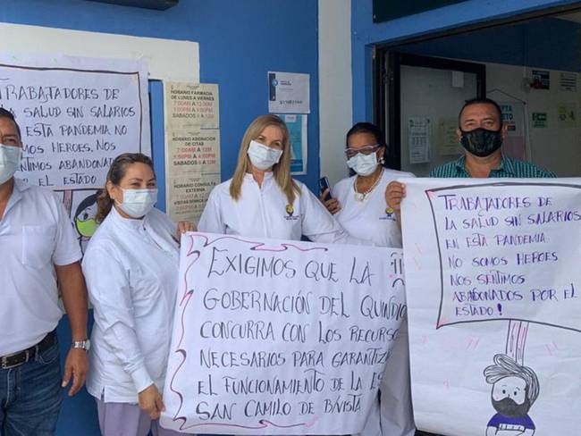 Tres meses sin salarios completan trabajadores del hospital de Buenavista
