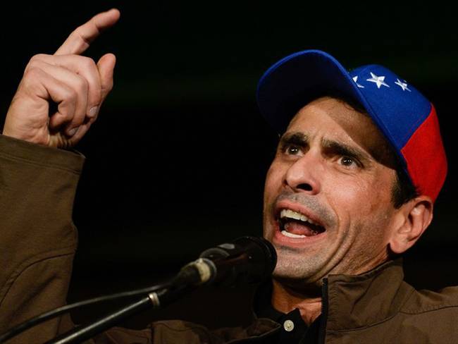 Henrique Capriles, dirigente del partido Primero Justicia y gobernador del Estado Miranda en Venezuela. Foto: Getty Images