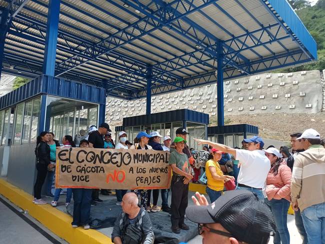 Protesta peaje Cúcuta Pamplona