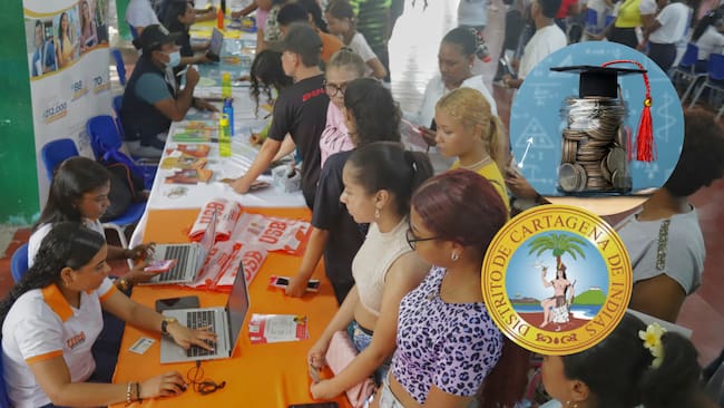 Becas universitarias en Cartagena (créditos: Alcaldía de Cartagena y GettyImages)