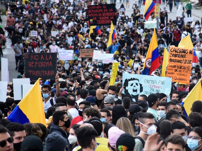 Marchas en Colombia. 