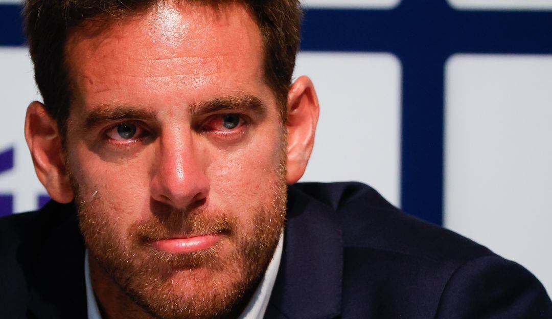 Juan Martín Del Potro no pudo contener las lágrimas tras anunciar su posible retiro.