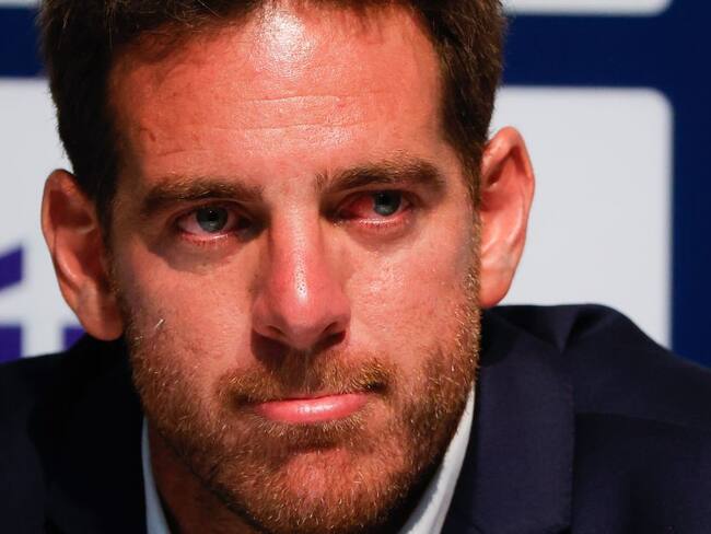Juan Martín Del Potro no pudo contener las lágrimas tras anunciar su posible retiro.
