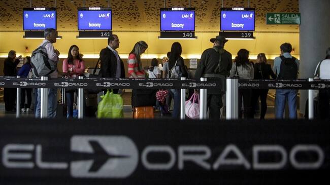 Aeropuerto el Dorado de Bogotá, Colombia. Foto: Colprensa.