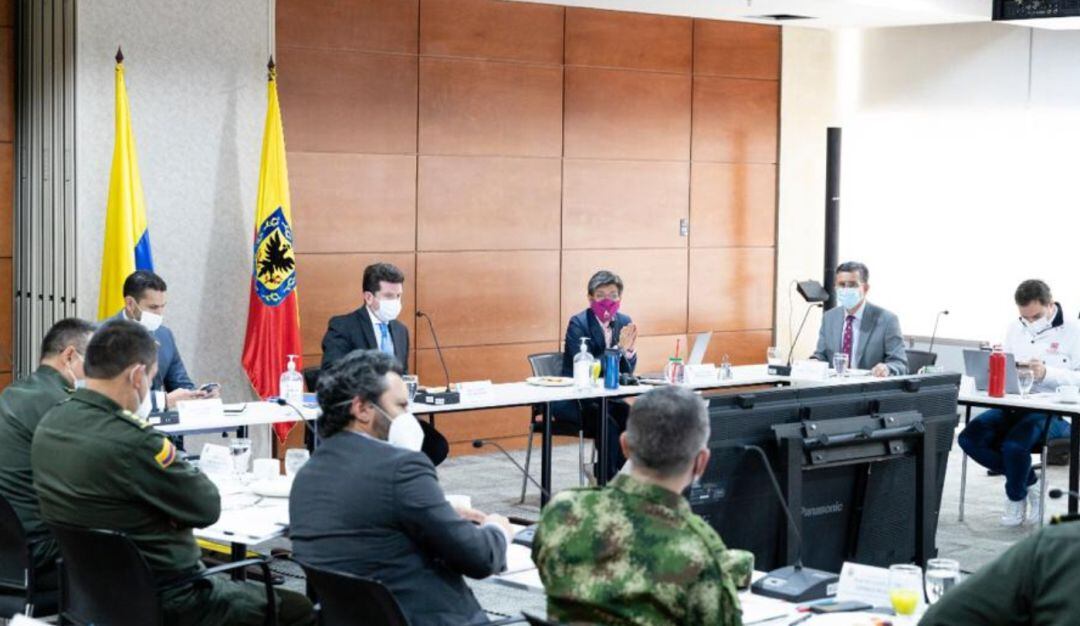 Reunión de la Alcaldía de Bogotá. 