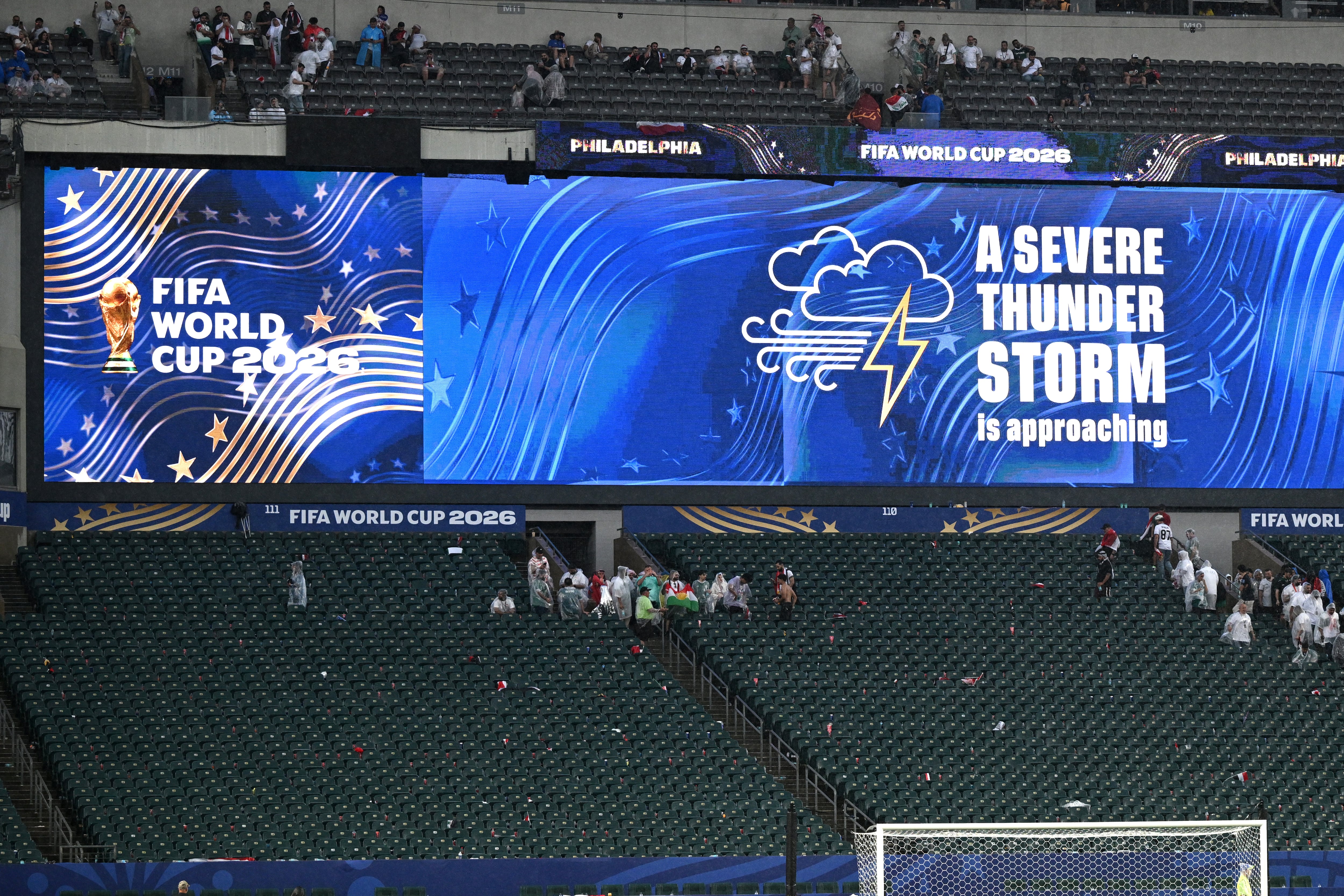 Una serie de alertas del Servicio Meteorológico de Estados Unidos dejó en pausa parte del mundial de fútbol en Pensilvania y Tennessee.
(Foto: Image Photo Agency/Getty Images)