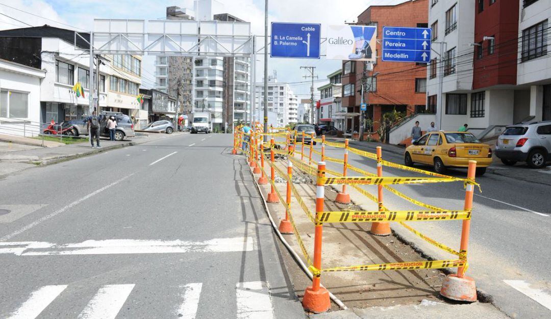 Inicio de obra del bulevar de Vizcaya en Manizales