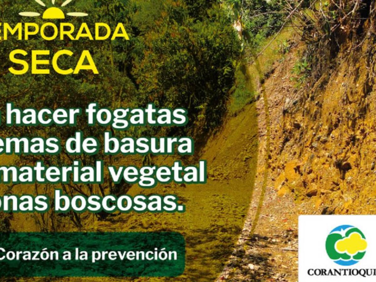 Corantioquia 'le pone el corazón' a la prevención de incendios