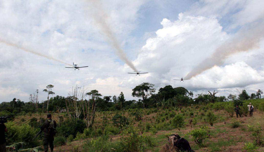 Fumigación con Glifosato 