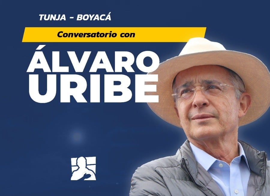 EXPRESIDENTE ALVARO URIBE EN TUNJA NOVIEMBRE 1 DE 2025