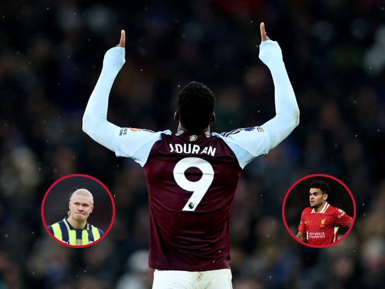 Jhon Durán en el Aston Villa - Getty Images