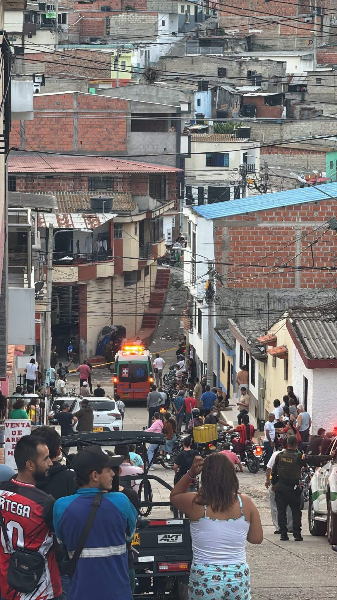 Policía resulta gravemente herido en ataque violento en Ocaña, Norte de Santander. Foto: Cortesía.