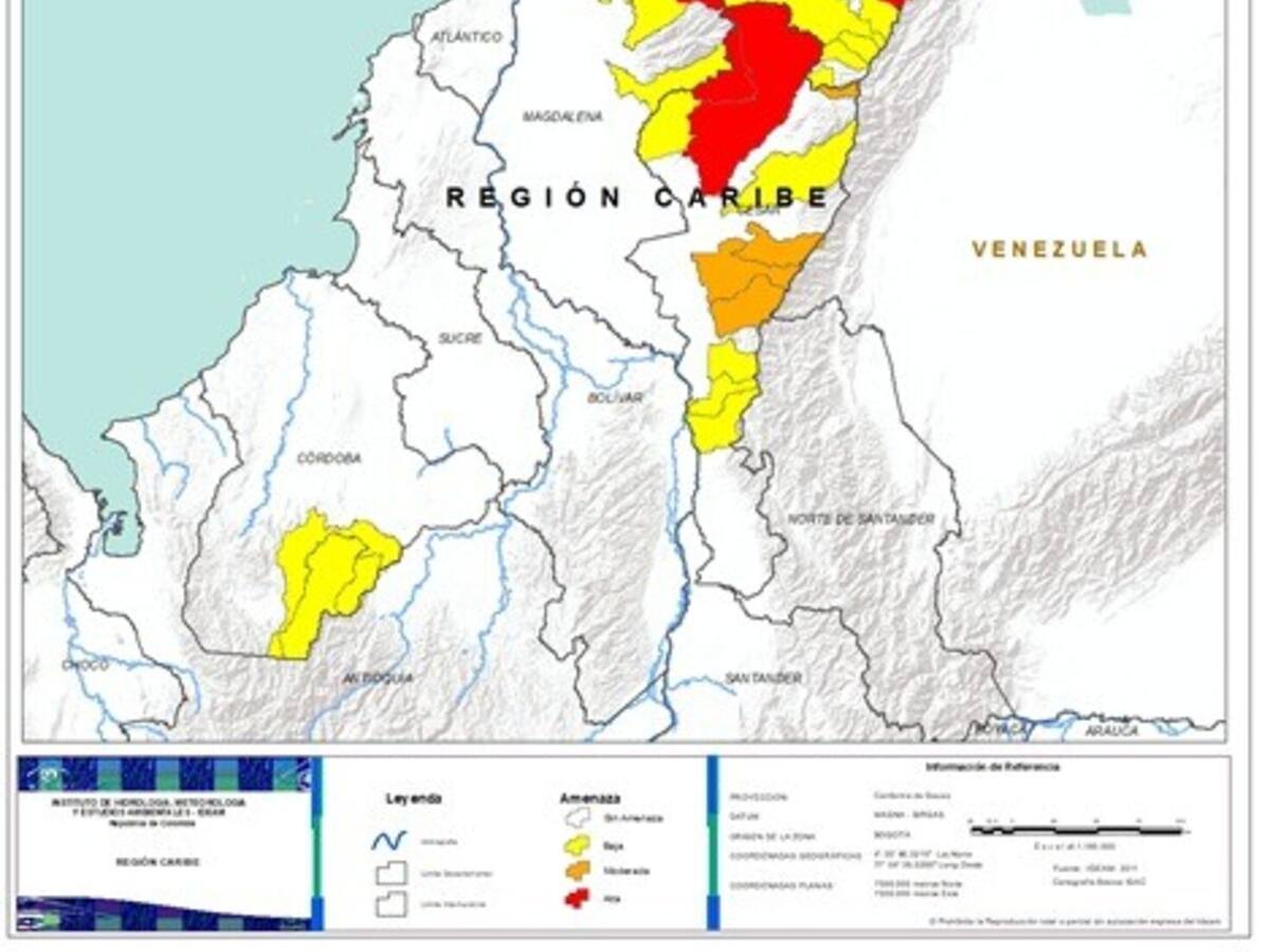 IDEAM emite alertas por deslizamientos de tierra en sectores del Caribe