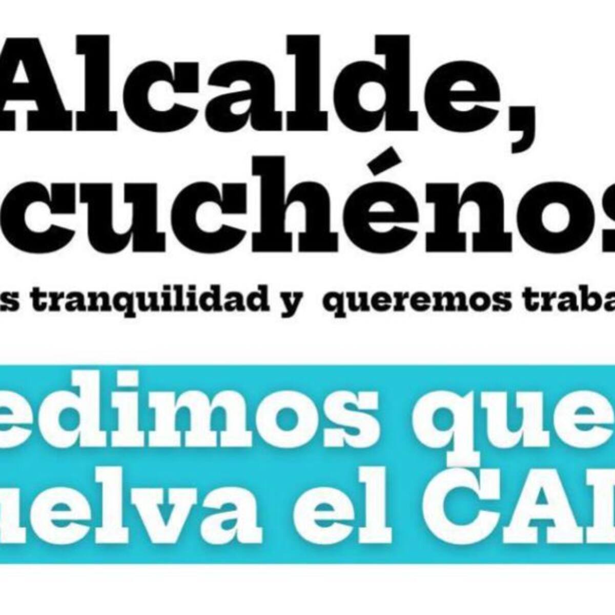 Comunidad de San Antonio pide el regreso del CAI