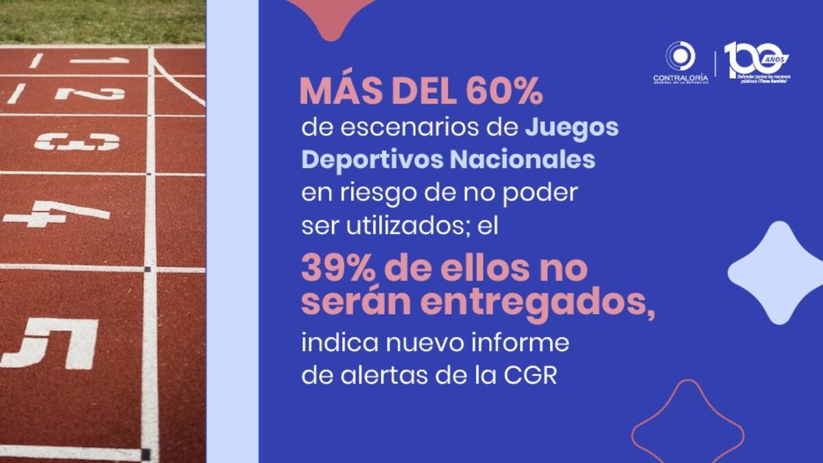 Más del 60 % de los escenarios no estarán listos para Juegos Nacionales: Contraloría