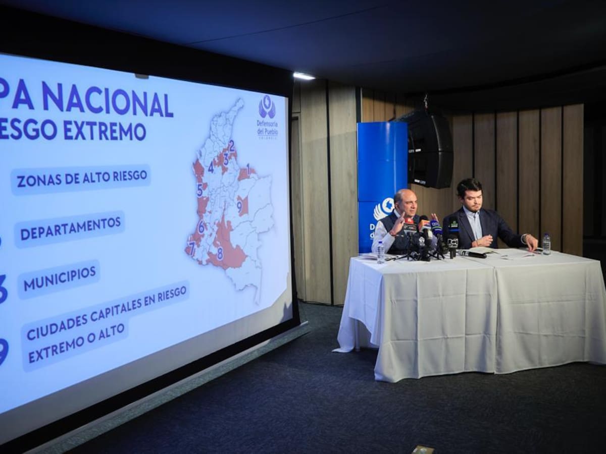 Las nueve zonas de Colombia en riesgo extremo para las elecciones del 29 de octubre