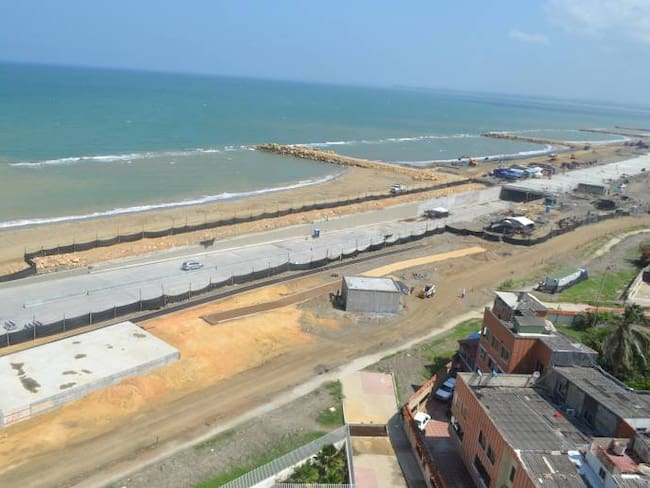 Obras de protección costera retrasan entrega del túnel de crespo en Cartagena