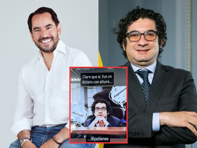 Cruce entre el concejal de Bogotá Rolando González y el secretario de Integración Roberto Angulo.