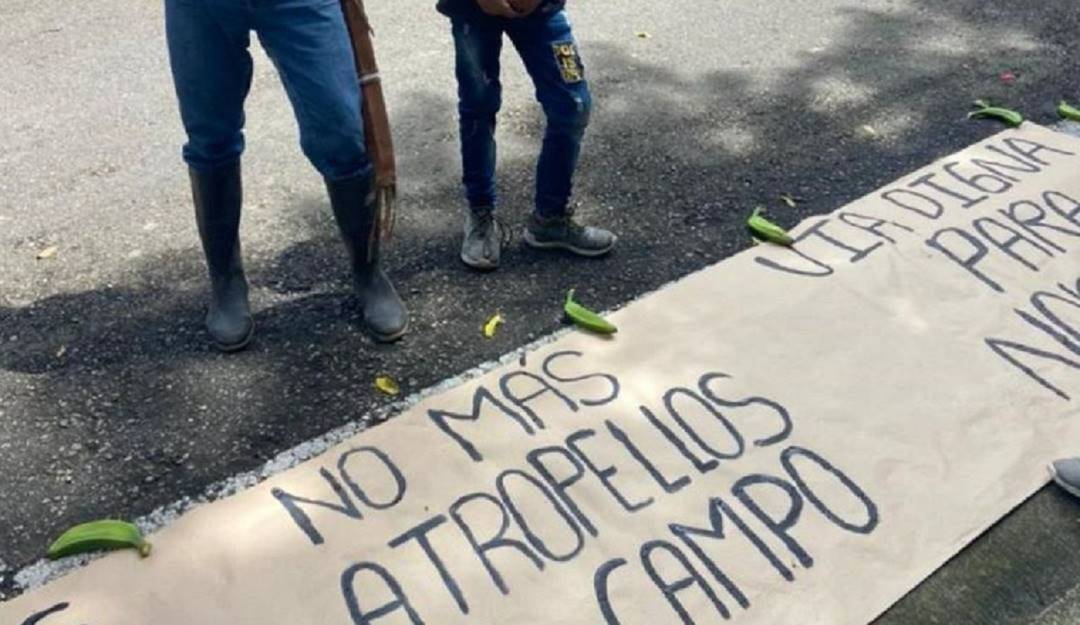 Más de 15 días de protesta en Norcasia, Caldas. Crédito: Suministrada.