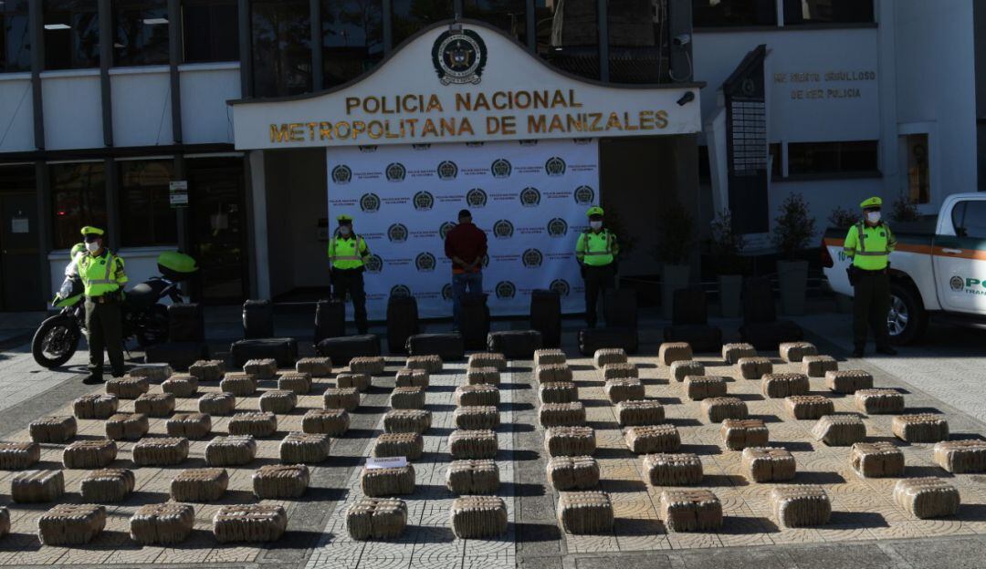 Incautación de Marihuana en vías de Caldas.