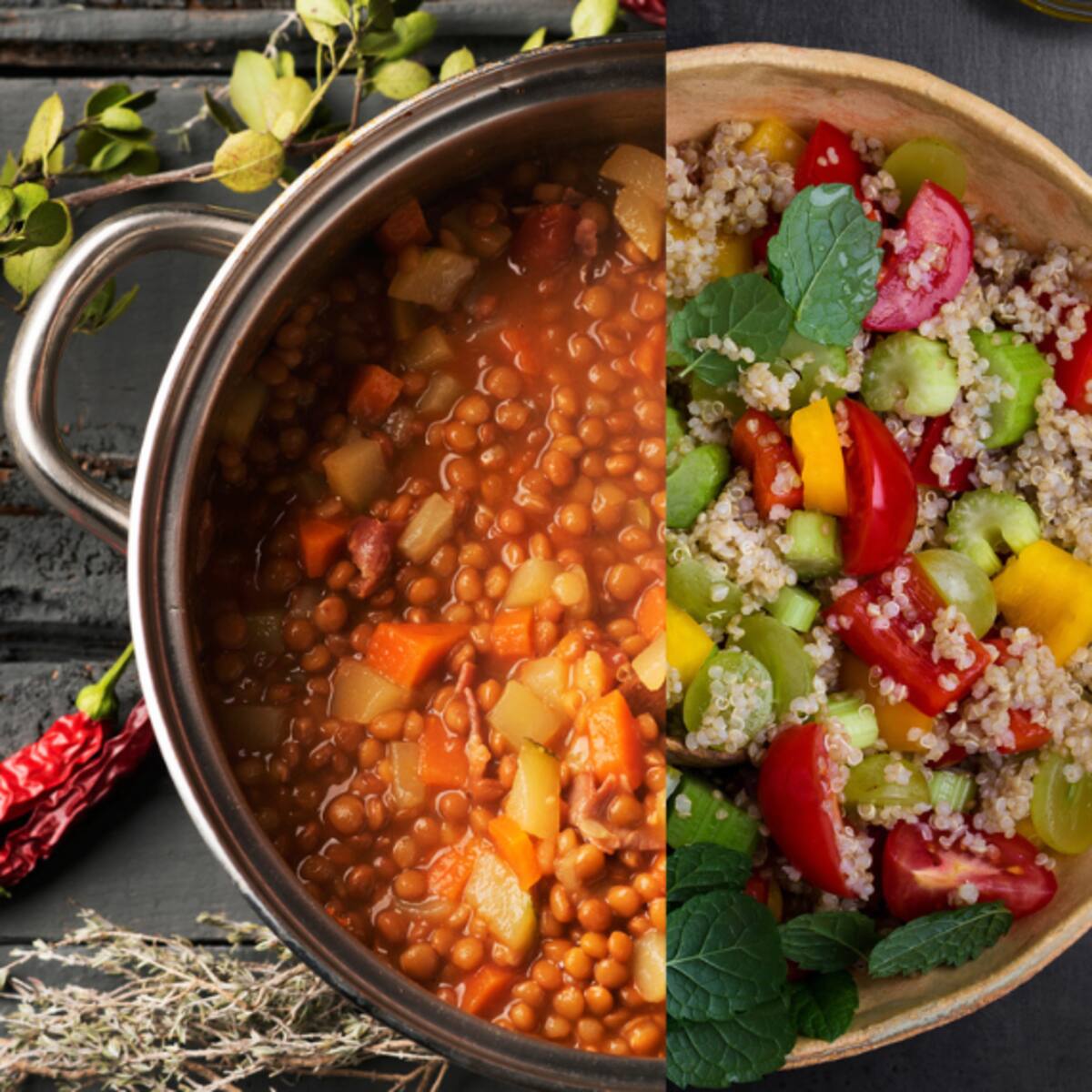 Qué alimento tiene más proteína: ¿la quinua o las lentejas? Así los puede incluir en su dieta