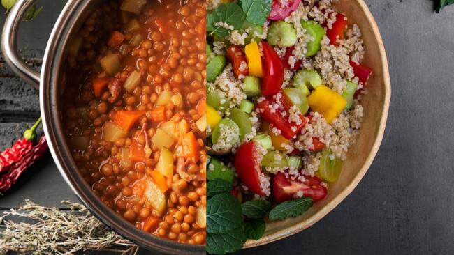 Qué alimento tiene más proteina: ¿La quinoa o las lentejas? Así los puede incluir en su dieta (Getty Images)