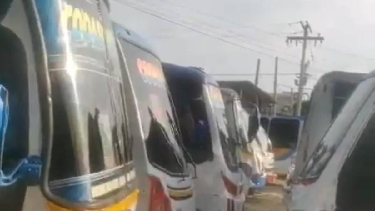 Por supuestas extorsiones, empresa de buses en Atlántico suspendió operaciones por 2 horas
