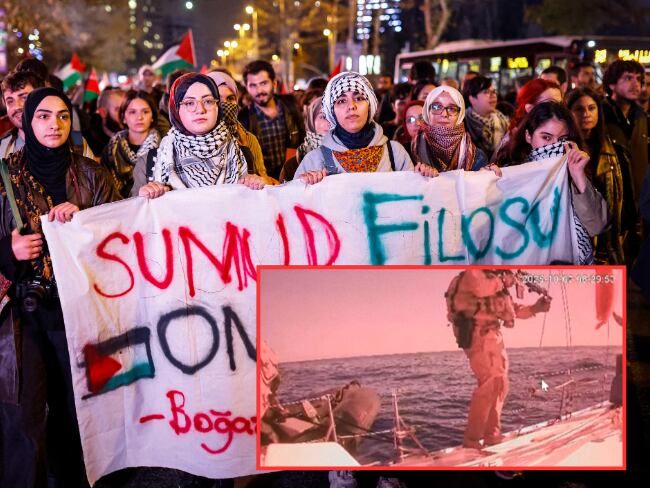 Israel inicia deportaciones de la Flotilla y detiene la última embarcación que iba rumbo a Gaza. AFP.