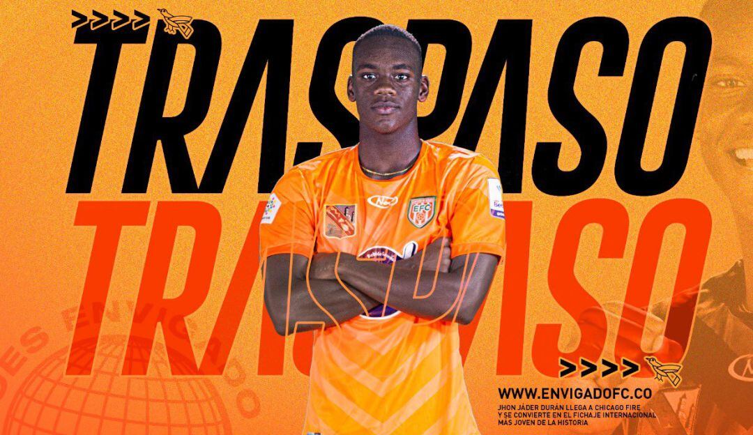 Jader Durán, el futbolista más joven en ser fichado por un equipo de la MLS en la historia.