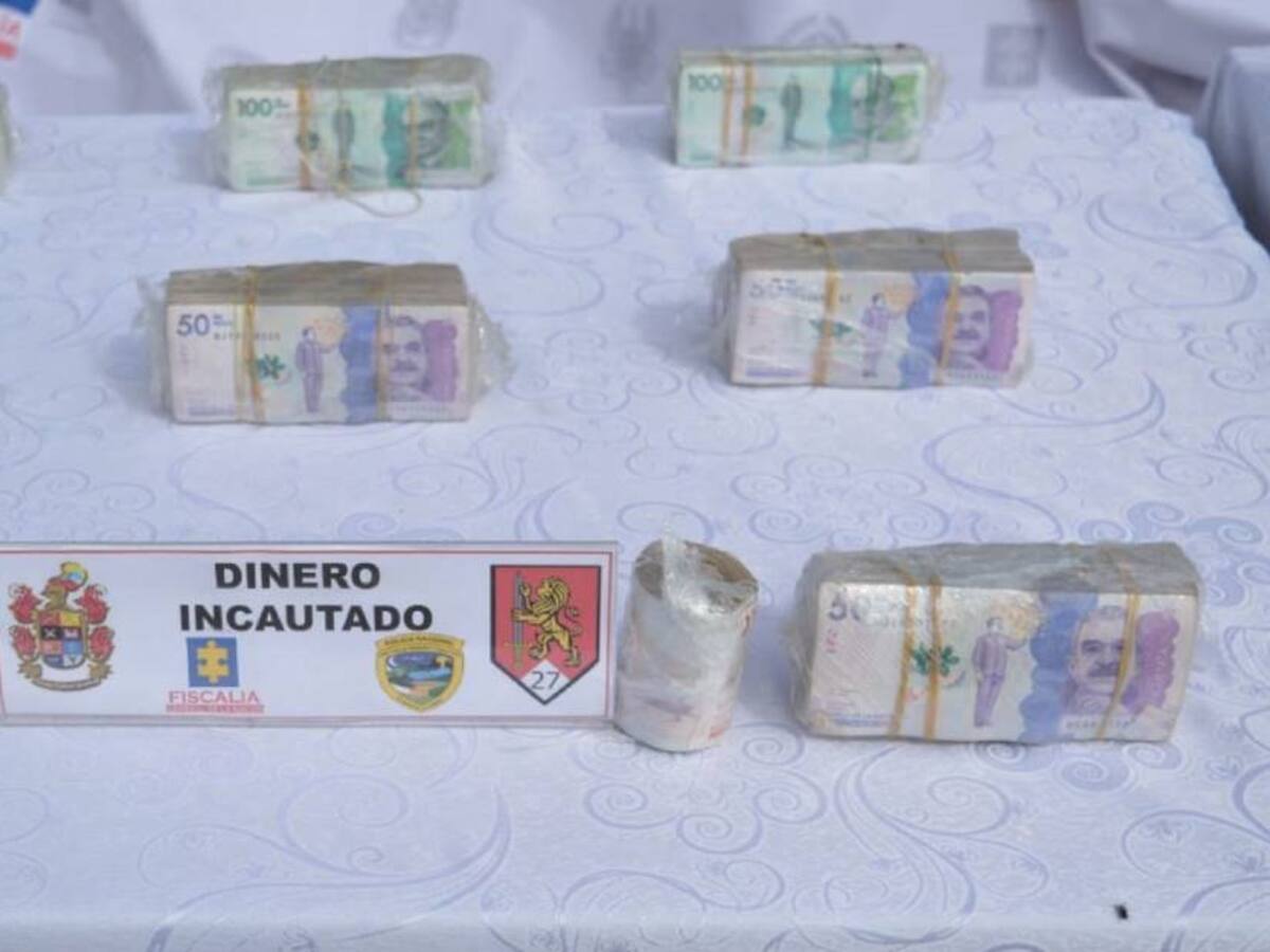 Más de mil millones fueron incautados en Pitalito, Huila