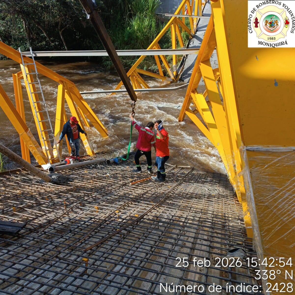 Comienza investigación por caída del puente El Triunfo en Moniquirá