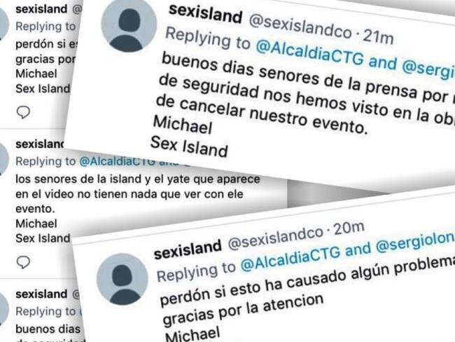 Investigan si un mensaje de cancelación de &#039;Sex Island&#039; en Cartagena es cierto