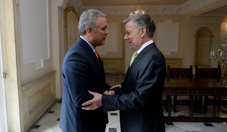 ¿Es posible la reunión entre Duque y Santos sobre el acuerdo de paz?. Foto: Getty Images / PRESIDENCIA