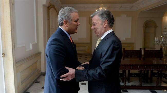 ¿Es posible la reunión entre Duque y Santos sobre el acuerdo de paz?. Foto: Getty Images / PRESIDENCIA