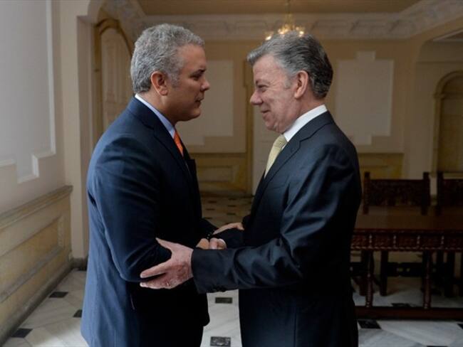 ¿Es posible la reunión entre Duque y Santos sobre el acuerdo de paz?. Foto: Getty Images / PRESIDENCIA