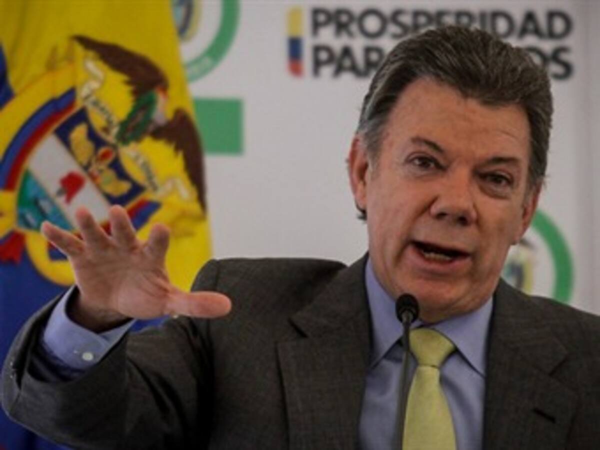 Pronunciamiento del presidente Santos sobre las presuntas chuzadas