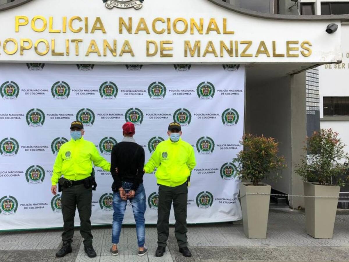 Capturan en Manizales a alias Peluca por hurto calificado y agravado