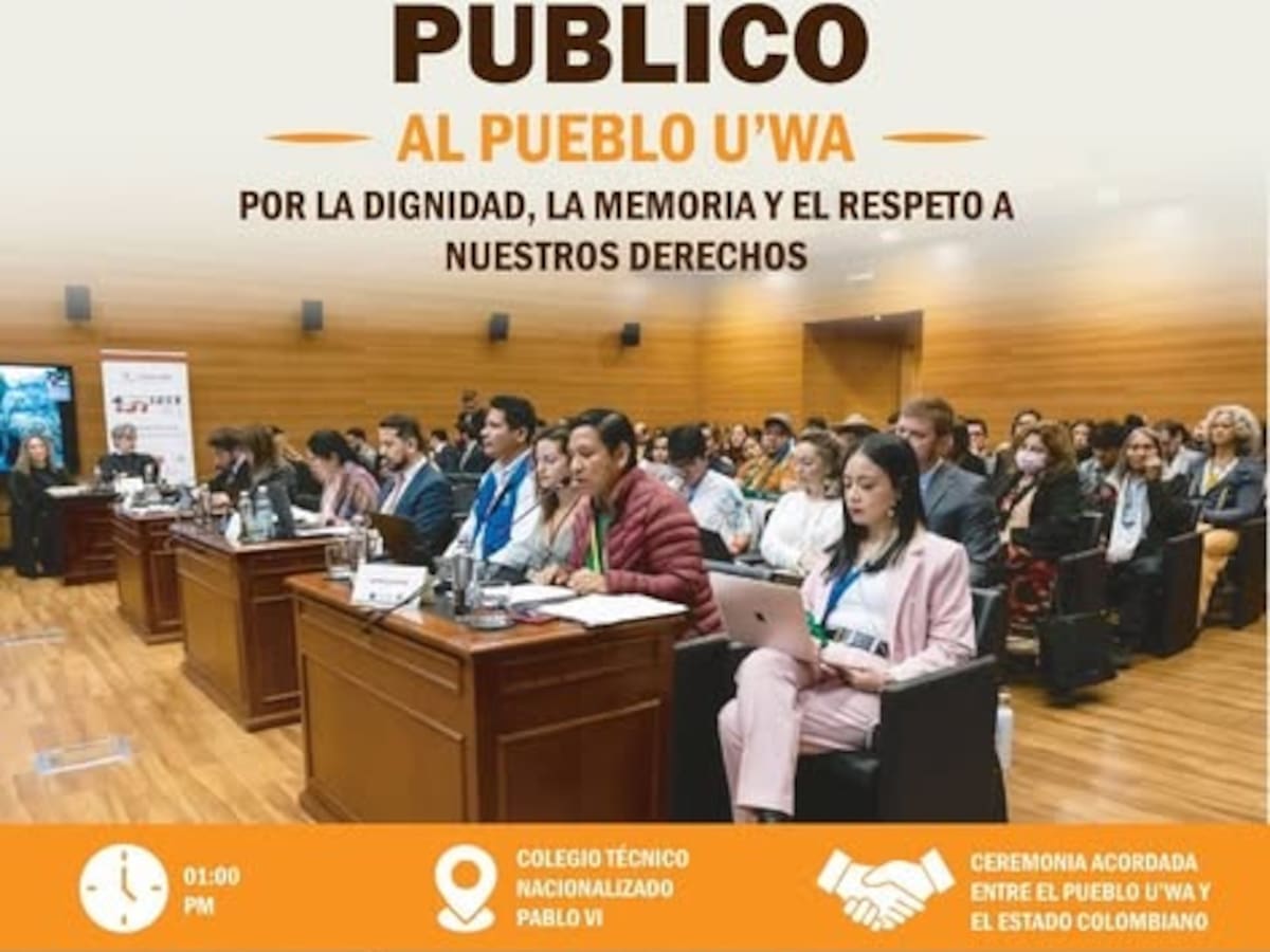 Este 14 de mayo el Estado colombiano pedirá perdón público al pueblo indígena U’wa en Cubará, Boyacá