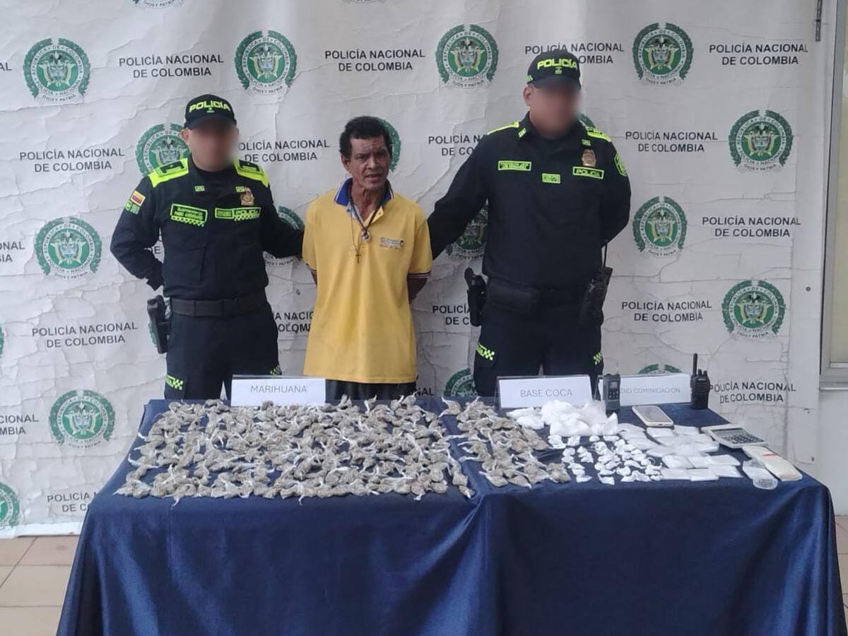 Policía de Cartagena capturó a ‘El Negrito’ con 1.500 dosis de alucinógenos