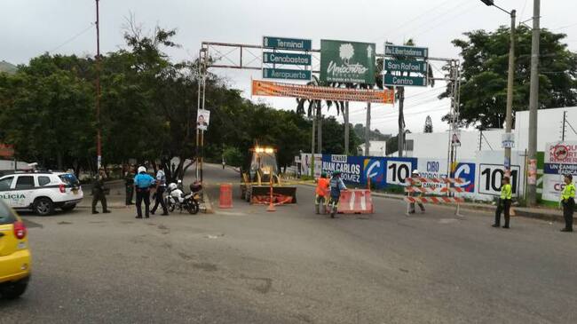 Cierre en Cúcuta al puente Benito Hernández en la redoma Pinar del Río