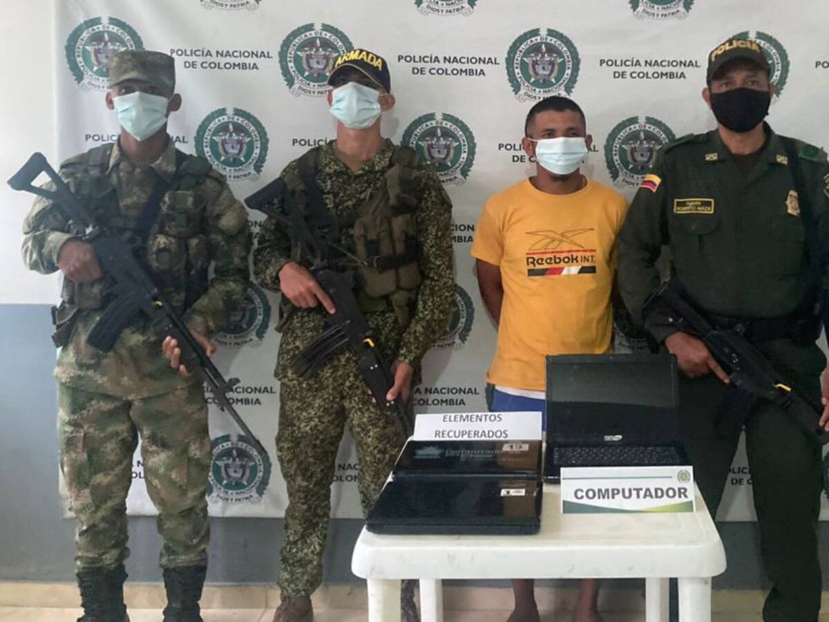 En El Salado capturado 'El 38' con varios computadores hurtados