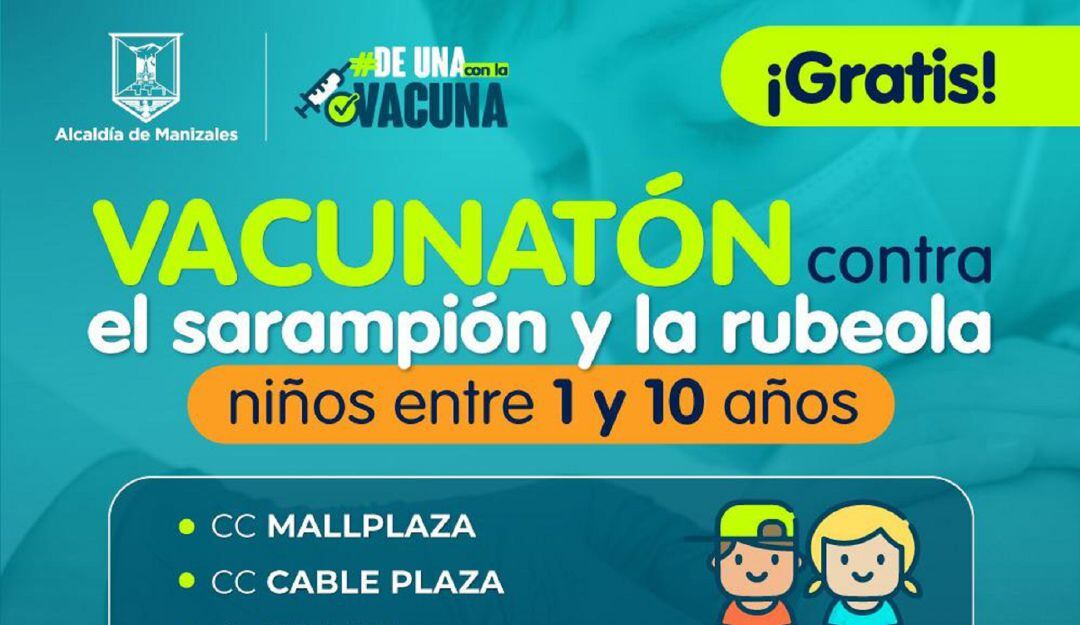 Jornada de vacunación contra el sarampión y la rubeola.