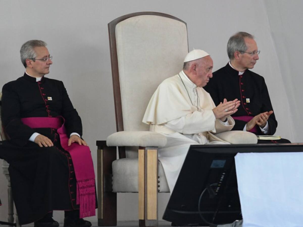 El papa Francisco pidió a los colombianos no perder la paz por la cizaña