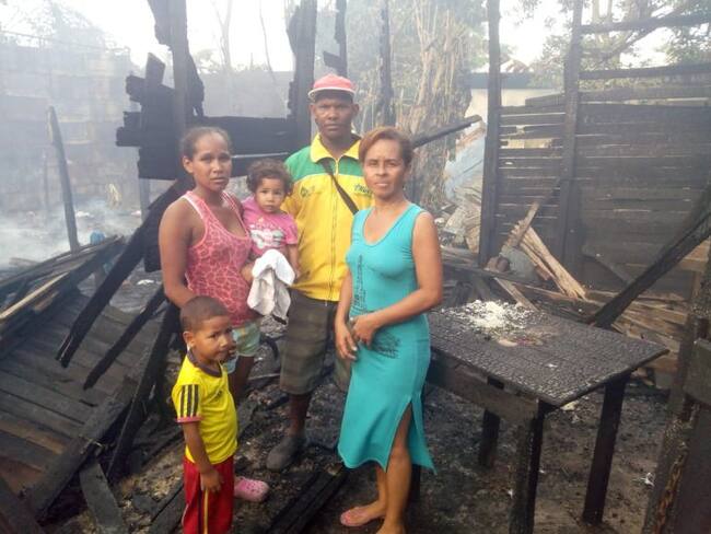 Seis viviendas afectadas por incendio en Henequén en el sur de Cartagena