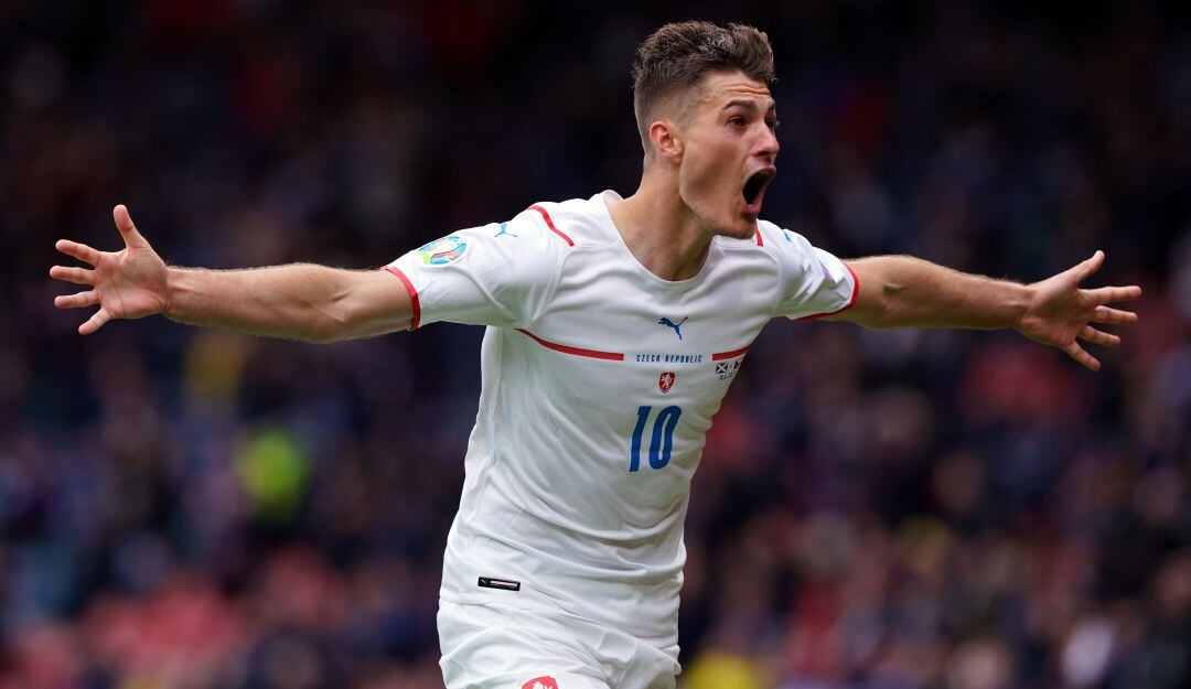 Patrik Schick, autor de los dos goles checos.