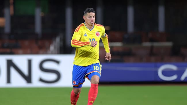 James Rodríguez durante el encuentro entre Colombia y Australia. FOTO: Jordan Bank/Getty Images